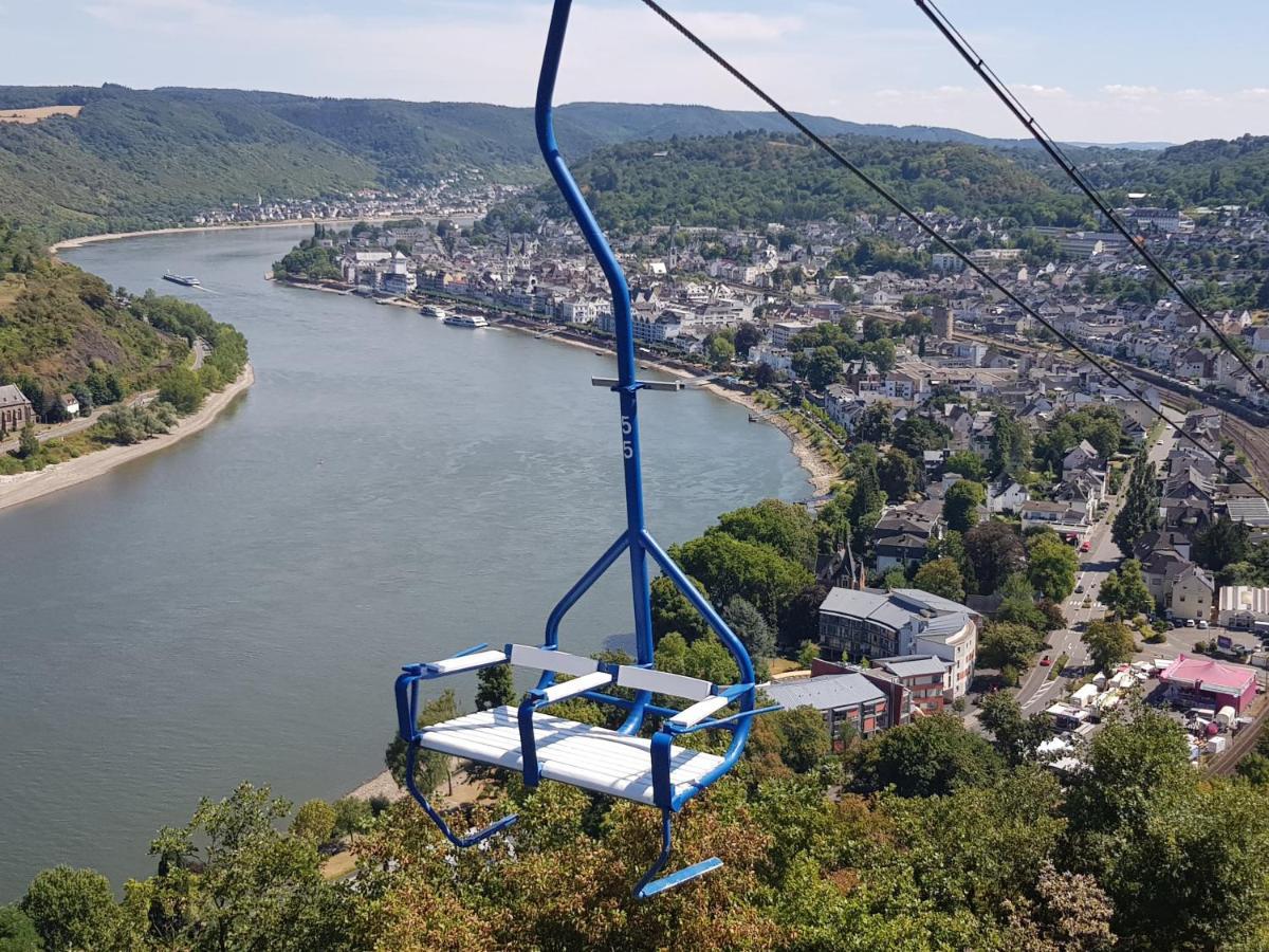 Penthouse Im Historischen Fachwerkhaus Mit Grosser Dachterrasse An Zentralster Lage Boppard Exterior foto